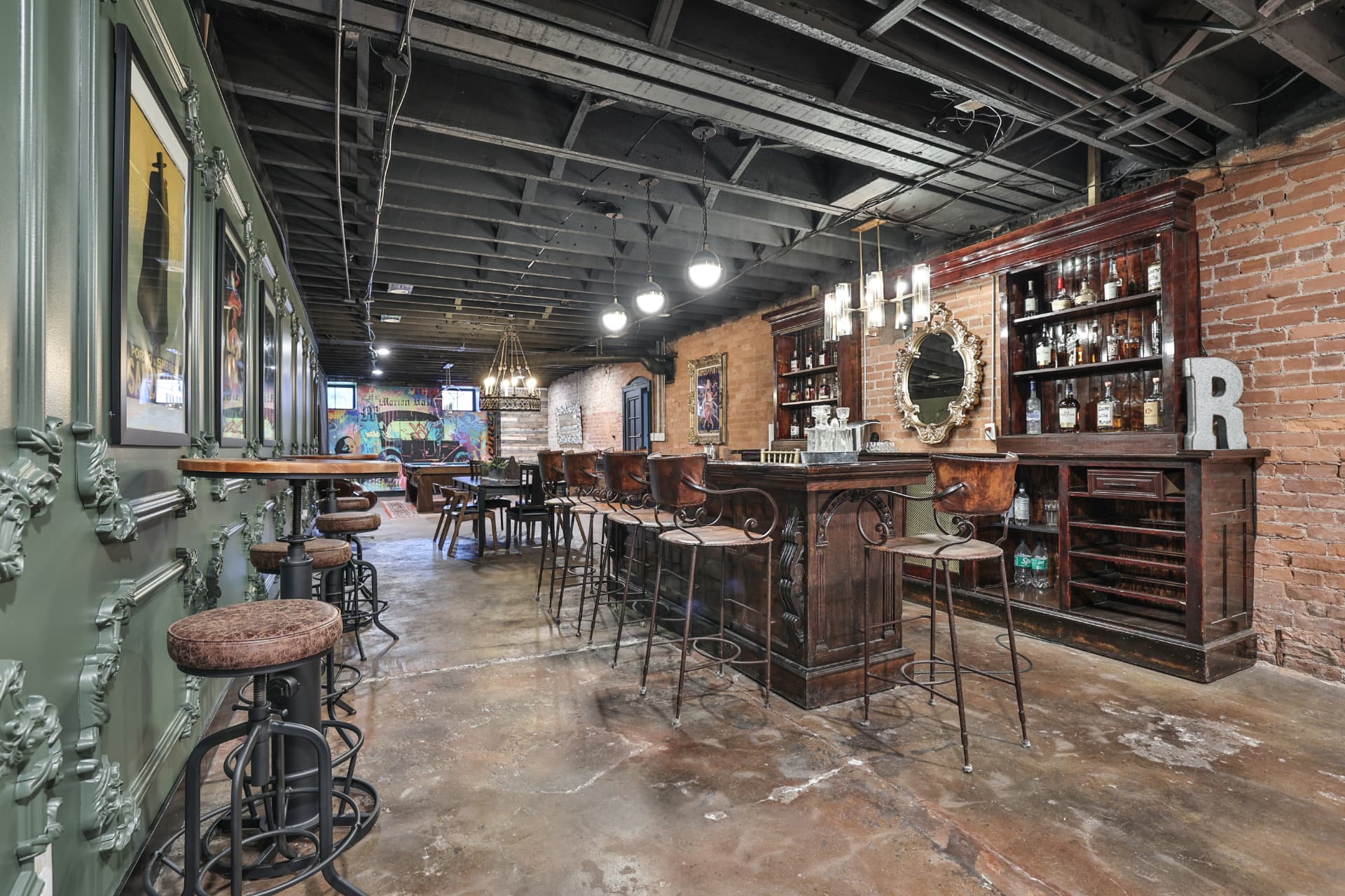 The speakeasy lounge